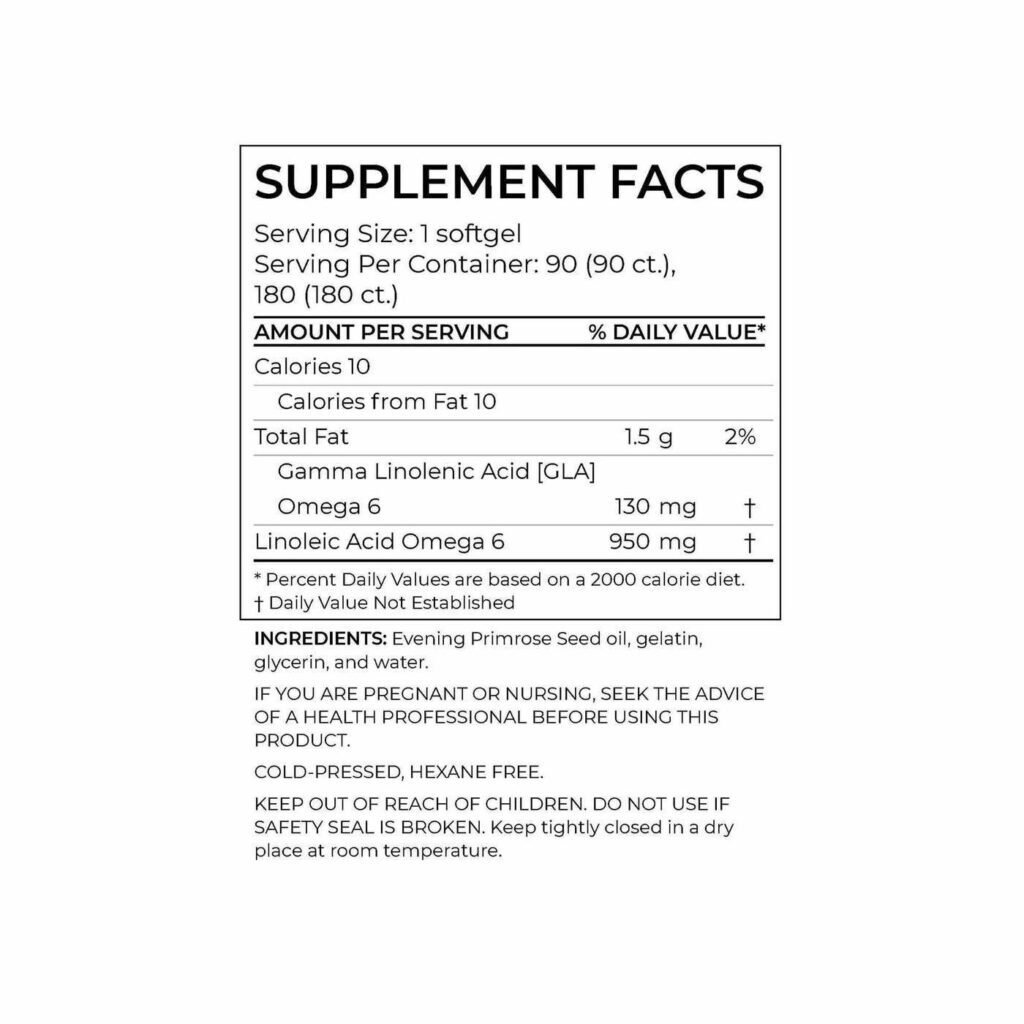 Óleo de Prímula BodyBio Evening Primrose Oil - 90 Cápsulas Gelatinosas Não OGM - Imagem 2