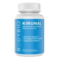 BodyBio Kirunal Ômega 3 Ultra Puro - 120 Cápsulas Gelatinosas Não-OGM