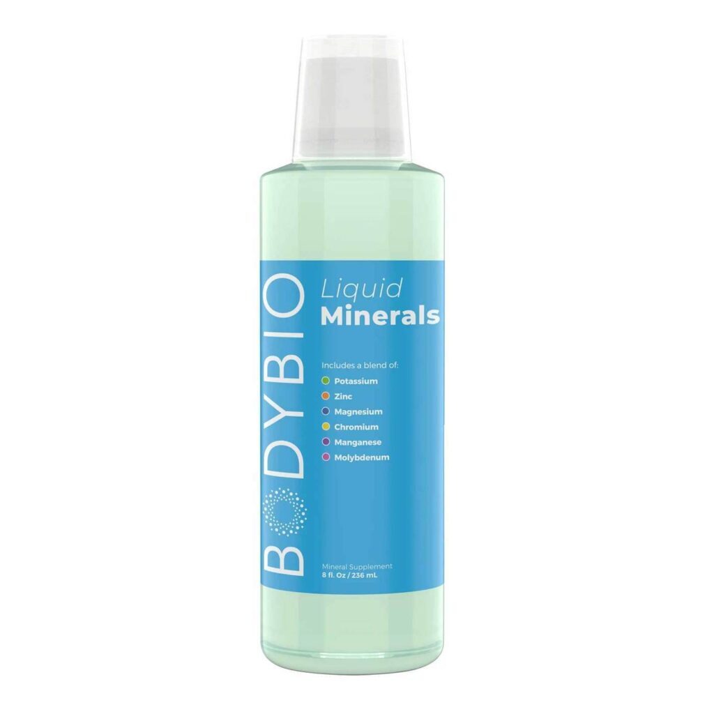 BodyBio Premix Minerais Líquidos Sem Cobre - 236 ml | Suplemento Mineral Essencial