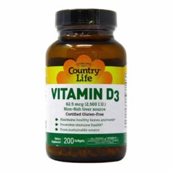 Country Life Vitamina D3 200 Cápsulas Gelatinosas: Saúde Óssea e Imunidade Fortalecida no Brasil