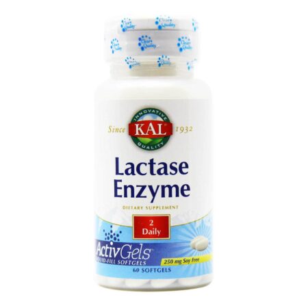 Kal Enzima lactase 250 mg - 60 Cápsulas em Gel