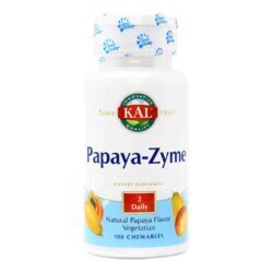 Kal Papaya-Zyme 100 Cápsulas Mastigáveis – Digestão e Bem-Estar