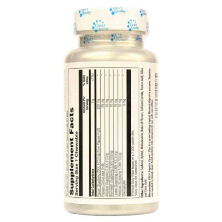 Kal Papaya-Zyme Plus Frutas Tropicais 100 Pastilhas Mastigáveis - Auxílio Digestivo - Imagem 2