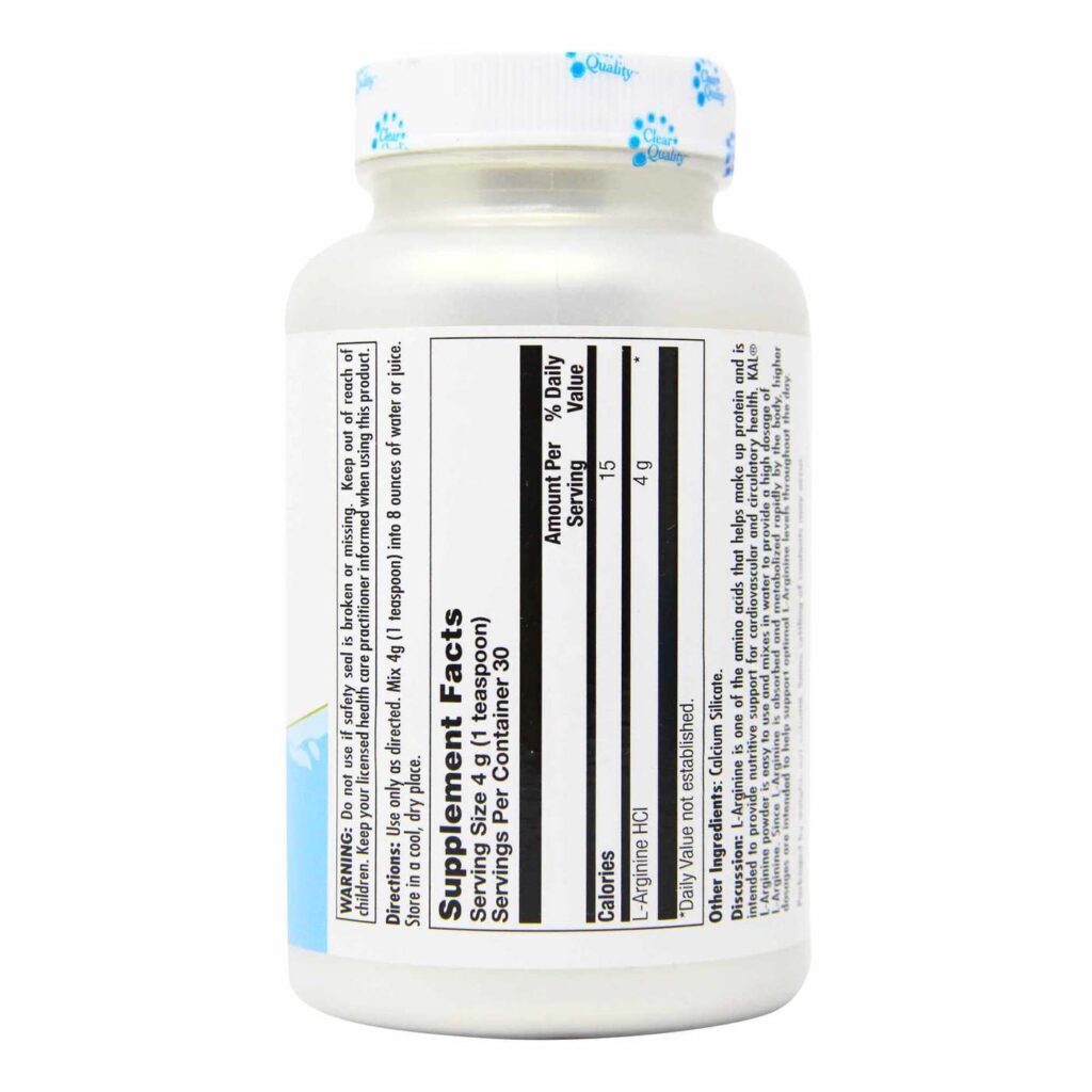 Kal L-Arginina em Pó 120g: Energia e Desempenho para o Seu Bem-Estar - Imagem 2