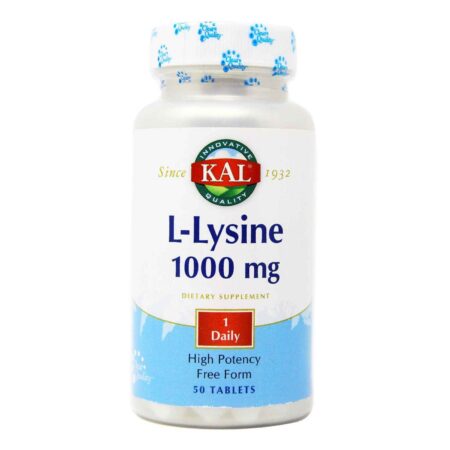 Kal L-Lisina 1000 mg - 50 Tabletes