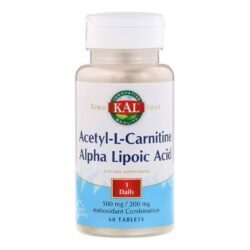 Kal Acetil-L-Carnitina e Ácido Alfa Lipóico 60 Tabletes: Energia e Bem-Estar para o Seu Dia a Dia