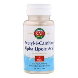 Kal Acetil-L-Carnitina e Ácido Alfa Lipóico 60 Tabletes: Energia e Bem-Estar para o Seu Dia a Dia