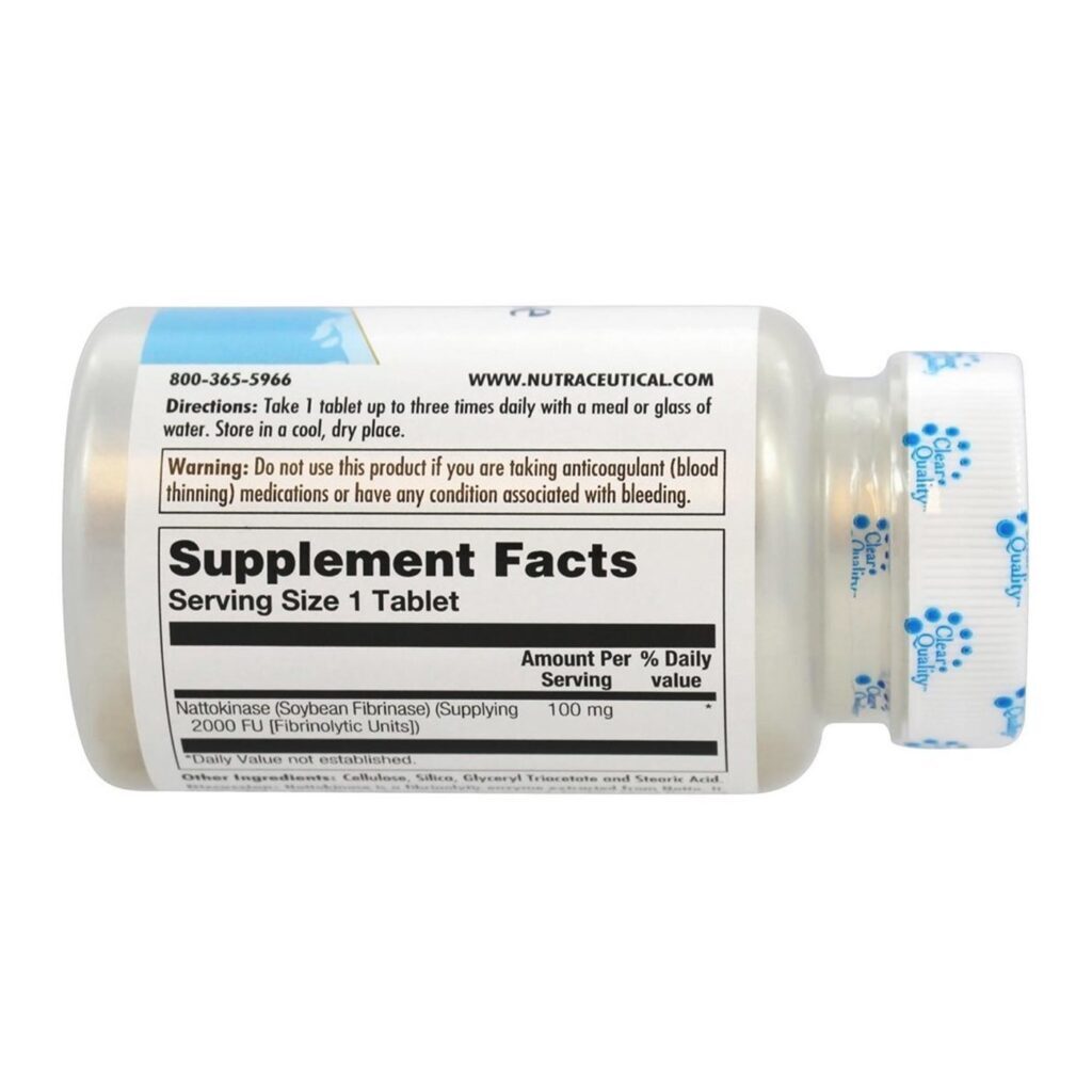 Kal Nattokinasa 100 mg 30 Tabletes: Suporte Cardiovascular e Circulatório no Brasil - Imagem 2