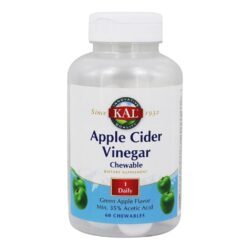 Kal Vinagre de Maçã Sabor Maçã Verde 60 Pastilhas Mastigáveis - Bem-Estar Diário