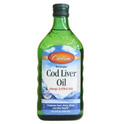 Carlson Labs Óleo de Fígado de Bacalhau 500 ml - Pureza e Nutrição Essencial