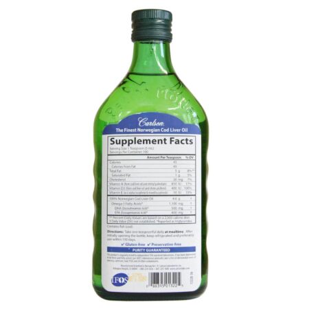 Carlson Labs, Óleo de Fígado de Bacalhau - 500 ml - Image 2