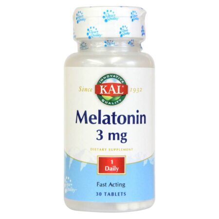 Kal, Melatonina 3 mg - 30 Tabletes