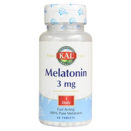 Kal, Melatonina 3 mg - 60 Comprimidos