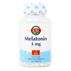 Kal Melatonina 3mg - 120 Tabletes: Sono Reparador e Bem-Estar Noturno