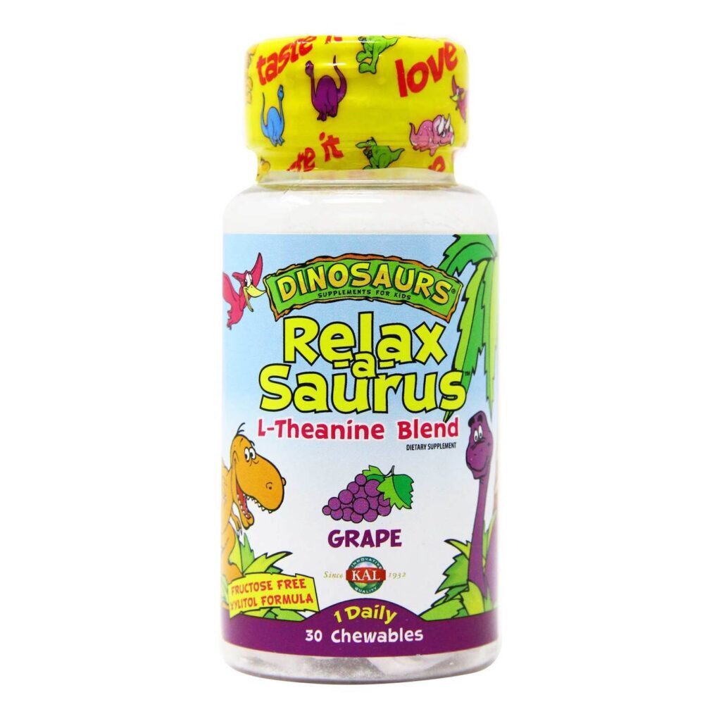 Kal Relax-a-Saurus Uva 30 Pastilhas Mastigáveis - Bem-Estar Natural