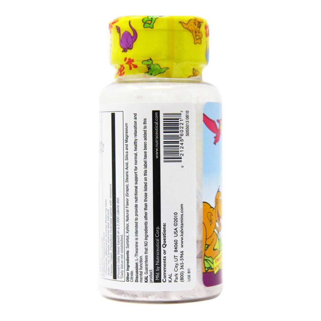 Kal Relax-a-Saurus Uva 30 Pastilhas Mastigáveis - Bem-Estar Natural - Imagem 4