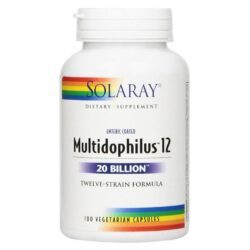 Solaray Multidophilus 12 20 Bilhões - 100 Cápsulas Probióticas para Saúde Intestinal