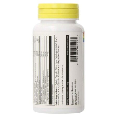 Solaray Extrato de Semente de Toranja 250 mg - 60 Cápsulas: Potencial Antioxidante e Imunidade - Imagem 3