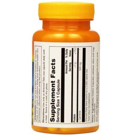 Thompson L-Carnitina 500 mg 30 Cápsulas - Image 2