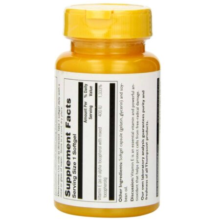 Thompson, E 400 UI (Vitamina E) - 30 Cápsulas - Image 3