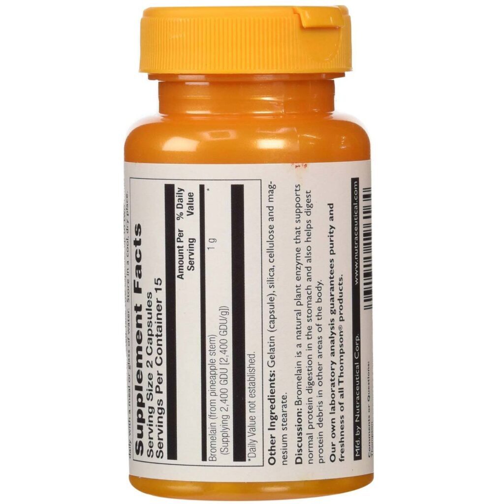 Thompson Bromelina 500 mg 30 Cápsulas: Alívio e Bem-Estar Natural - Imagem 3