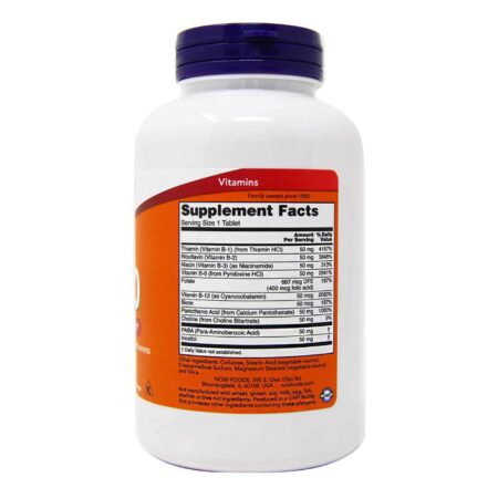 Now Foods, Vitamina B-50 - 250 Tabletes - Image 3