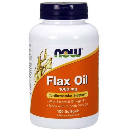Now Foods Óleo de Linhaça 1000 mg - 100 Cápsulas em Gel: Saúde e Bem-Estar para Você