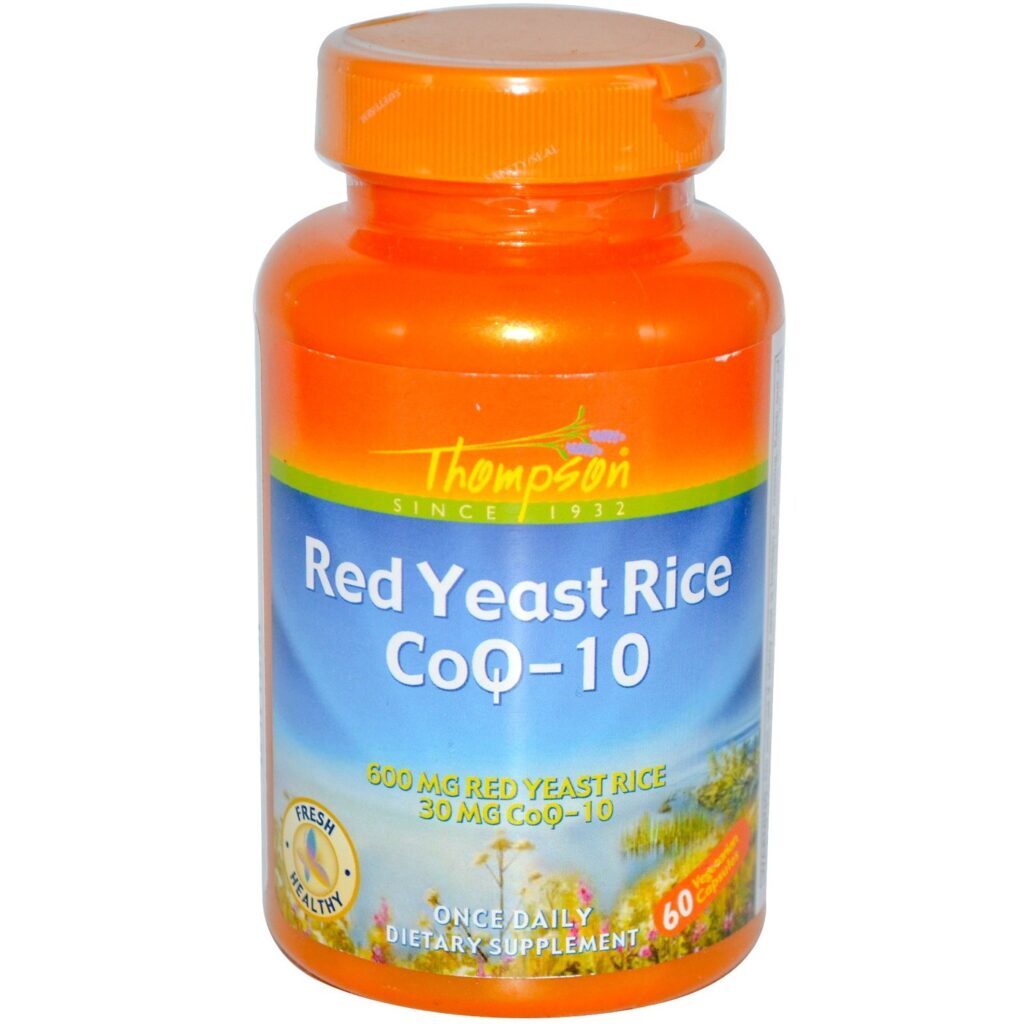 Levedura de Arroz Vermelho Thompson CoQ10 60 Cápsulas Vegetarianas - Saúde Cardiovascular e Energia