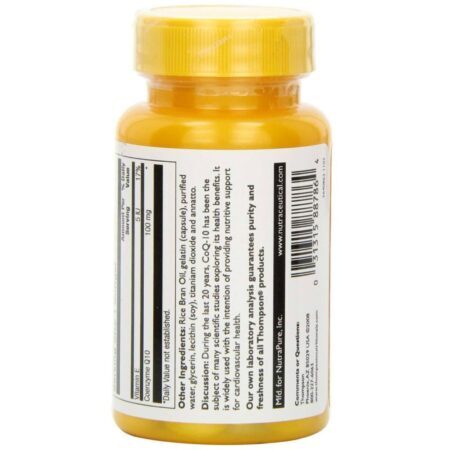 Thompson CoQ10 100 mg - Suplemento para Energia e Saúde Cardíaca - 30 Cápsulas - Imagem 3