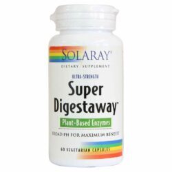 Solaray Super Digestaway Enzimas Vegetais 60 Cápsulas Vegetarianas - Digestão Eficiente