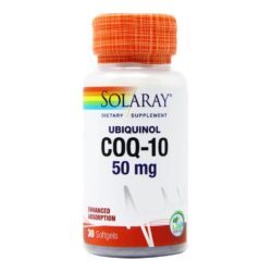 Solaray Ubiquinol CoQ-10 50 mg 30 Cápsulas: Potência e Vitalidade para Brasileiros