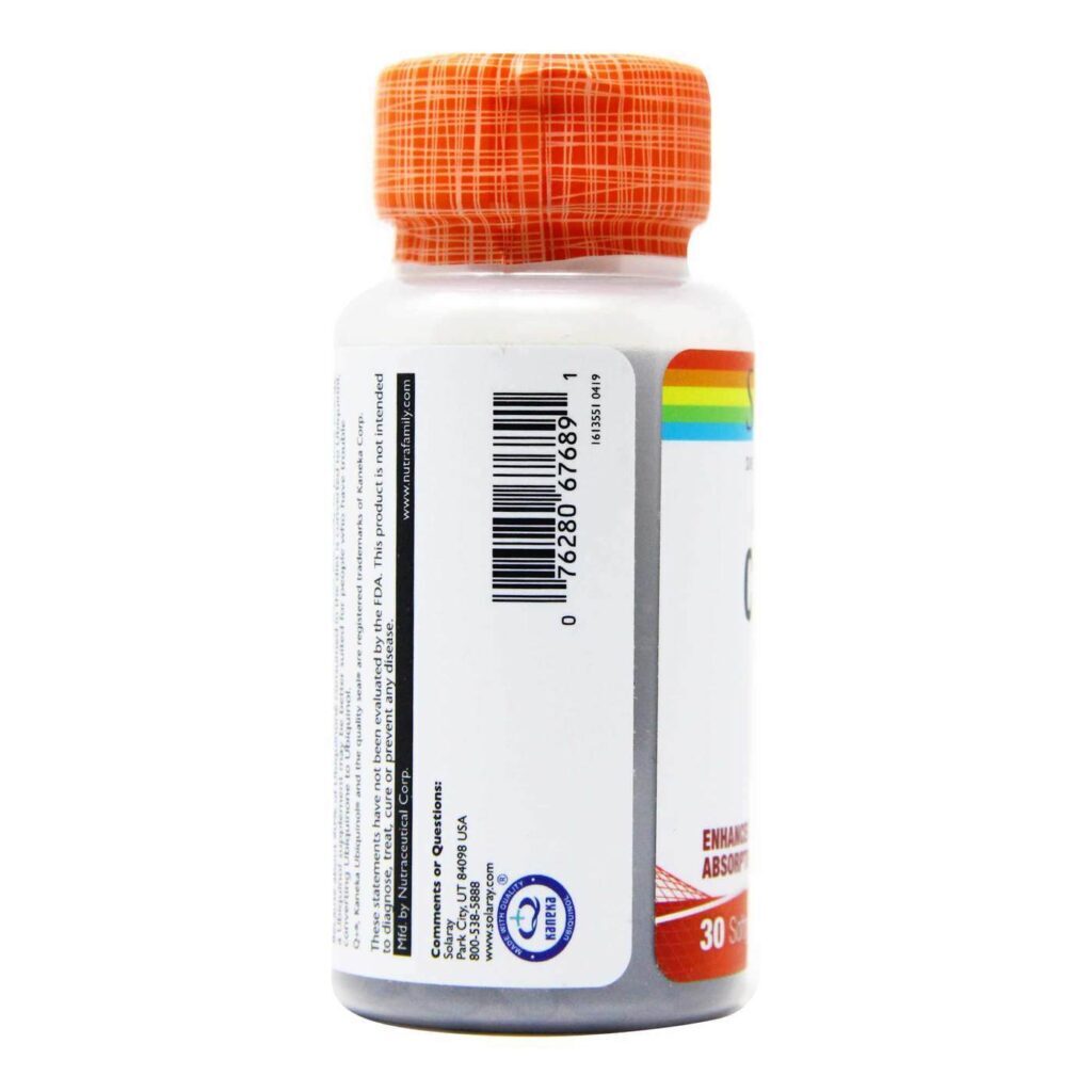 Solaray Ubiquinol CoQ-10 50 mg 30 Cápsulas: Potência e Vitalidade para Brasileiros - Imagem 4