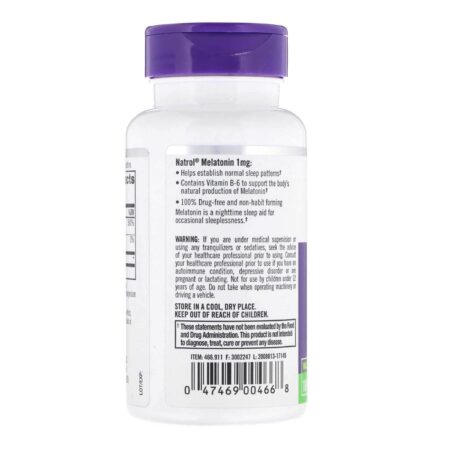 Natrol Melatonina 1 mg 180 Tabletes - Image 3