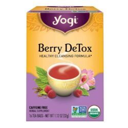 Yogi Tea Chá Orgânico Frutas Vermelhas Detoxtificante - 16 Saquinhos