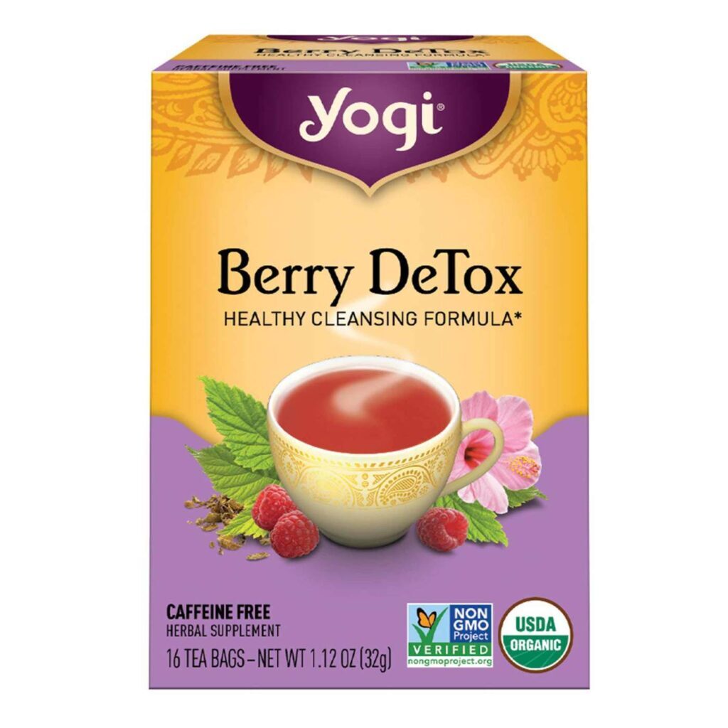 Yogi Tea Chá Orgânico Frutas Vermelhas Detoxtificante - 16 Saquinhos