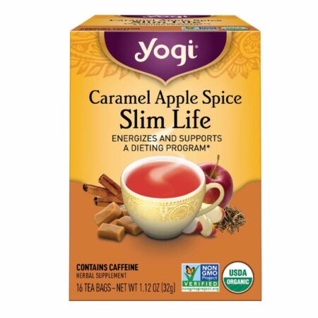 Yogi Tea Organic, Chá Slim Life de Caramelo com Maçã e Especiaria - 16 Saquinhos de Chá