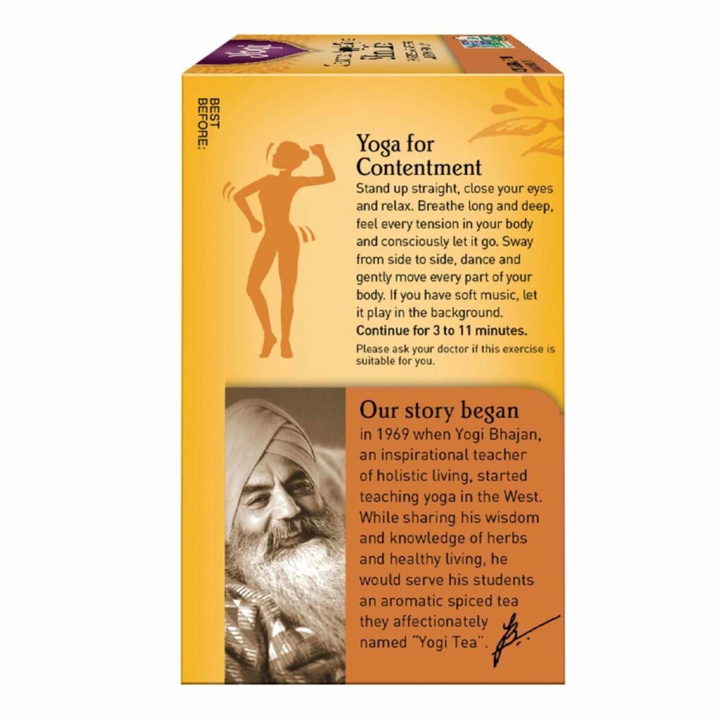 Yogi Tea Chá Slim Life Orgânico Caramelo Maçã Especiaria - 16 Saquinhos - Imagem 3