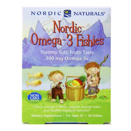 Nordic Naturals, Nordics Omega-3 Tutti Frutti - 36 Peixinhos Gelatinosos