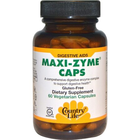 Country Life Maxi-Zyme 60 Cápsulas Vegetarianas