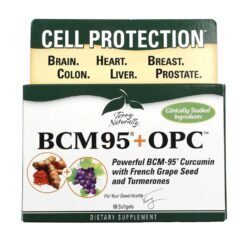 Terry Naturally BCM95® Mais OPC 60 Cápsulas Gel - Potente Antioxidante e Imunidade