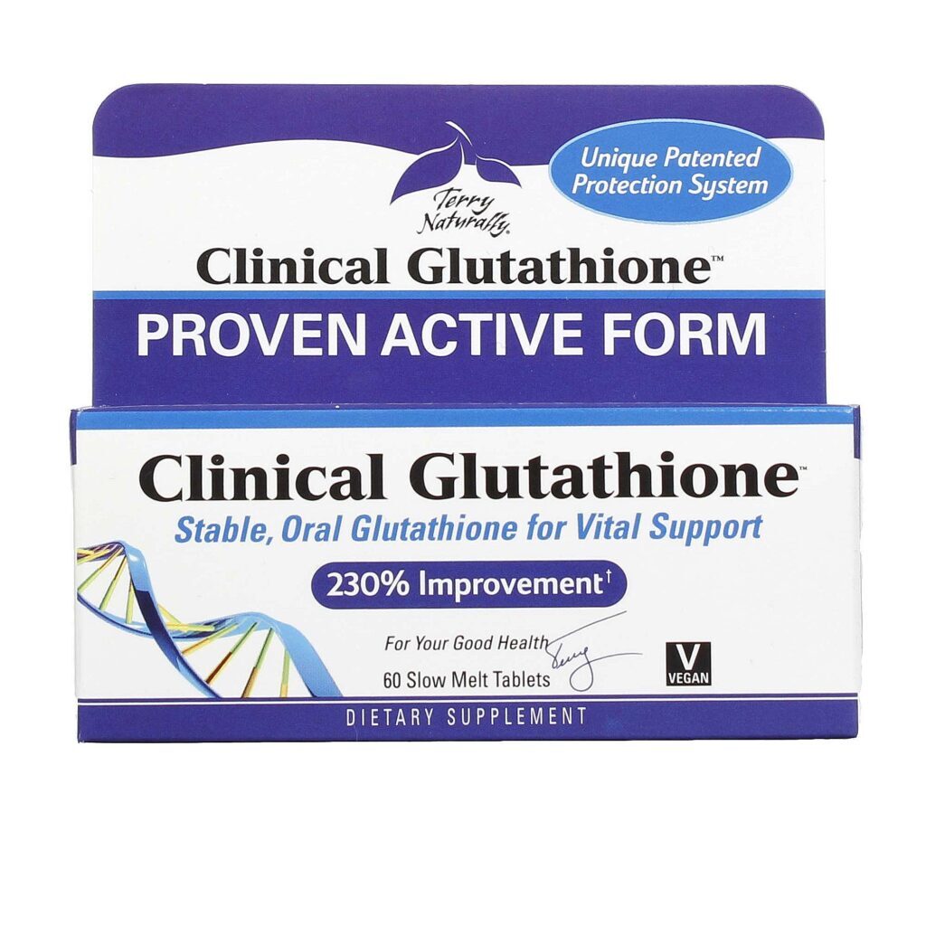 Clinical Glutathione™ Terry Naturally 60 Comprimidos Liberação Lenta - Poder Antioxidante