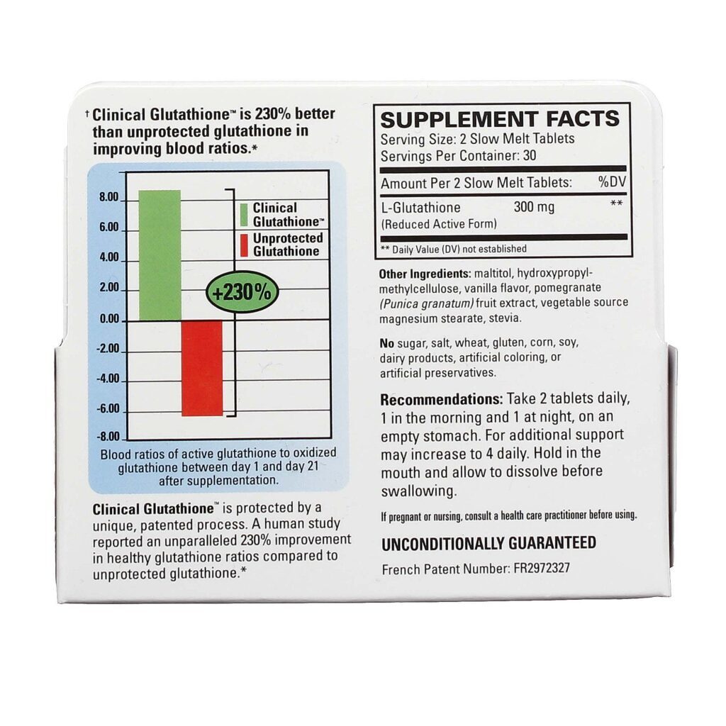 Clinical Glutathione™ Terry Naturally 60 Comprimidos Liberação Lenta - Poder Antioxidante - Imagem 2