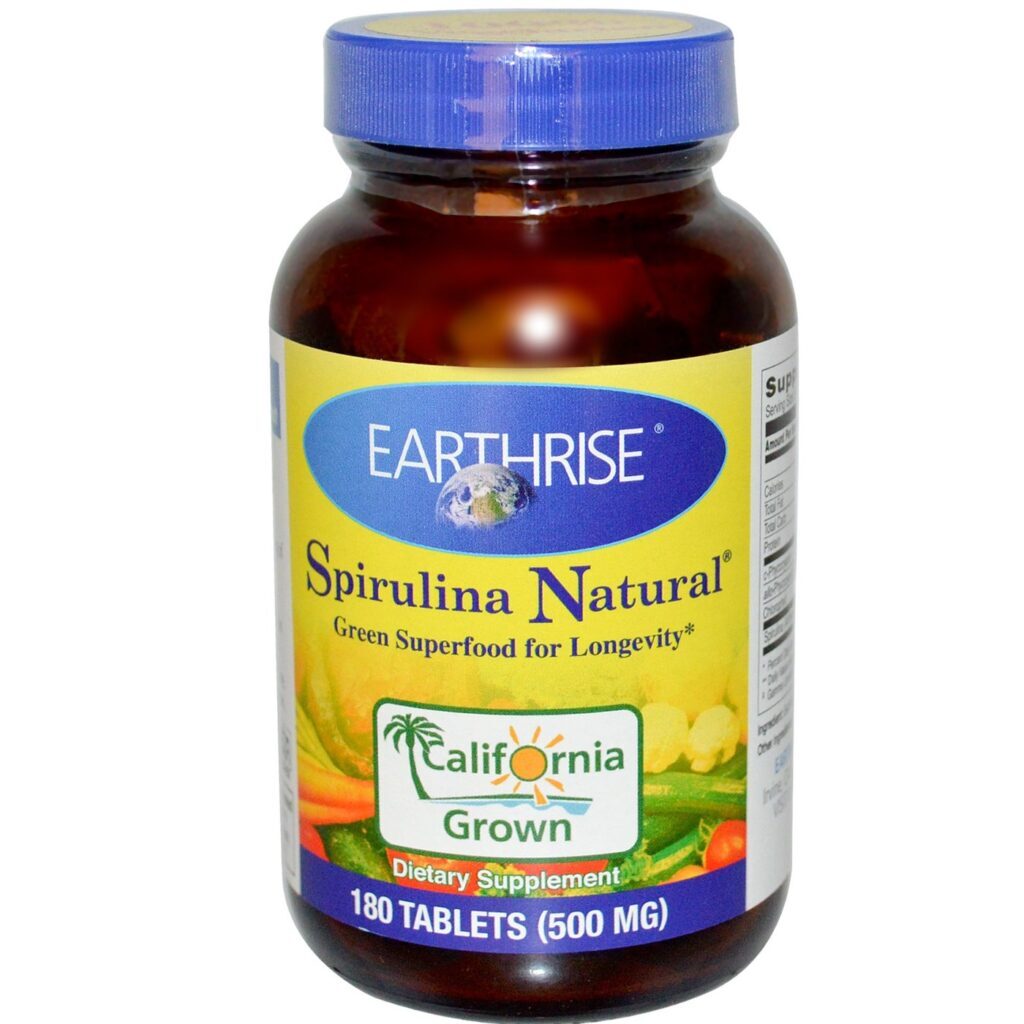 Earthrise Spirulina Natural® 180 Tabletes: Sua Dose Diária de Nutrição e Energia no Brasil