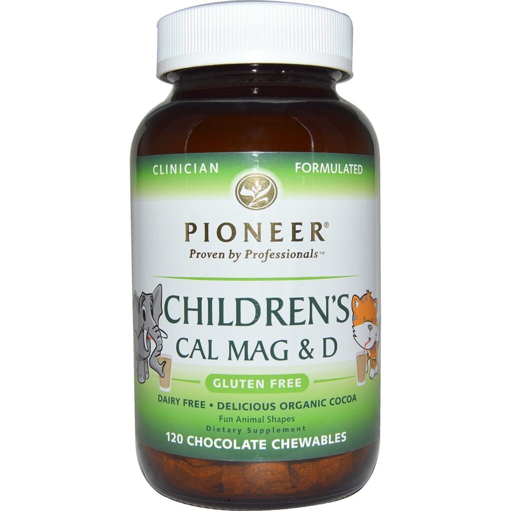 Pioneer Infantil Cal Mag e D Chocolate 120 Mastigáveis - Ossos Fortes e Saudáveis