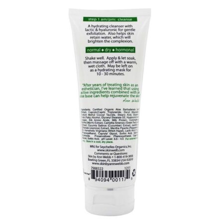 Skin by Ann Webb Hortelã-pimenta Milk Pele Brightening Cleanser Natural 4 oz - Image 2