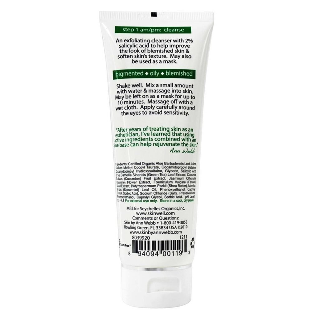 Skin by Ann Webb: Limpeza Profunda Pele Oleosa com Chá de Hortelã Natural - 120ml - Imagem 2