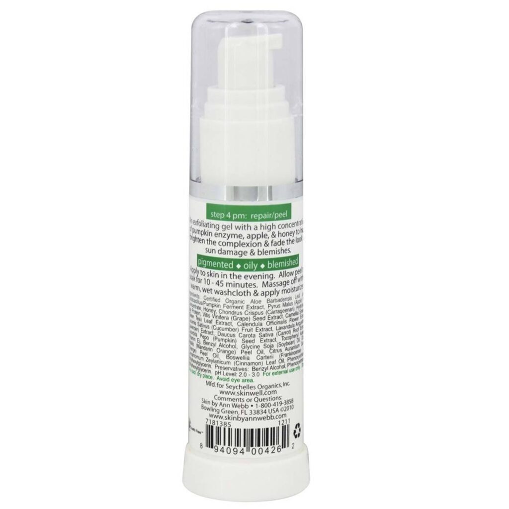 Skin by Ann Webb Esfoliante Natural de Enzimas de Abóbora 30ml - Renovação e Luminosidade para Sua Pele - Imagem 2