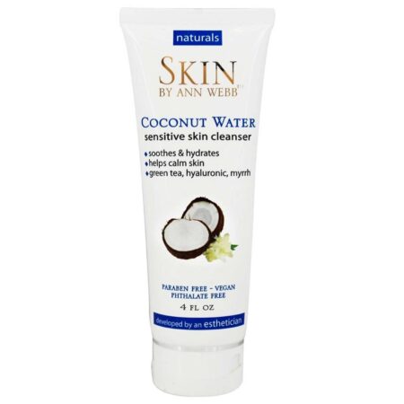 Skin by Ann Webb, Loção de Limpeza Facial Hidratante de Água de Coco - 118 ml