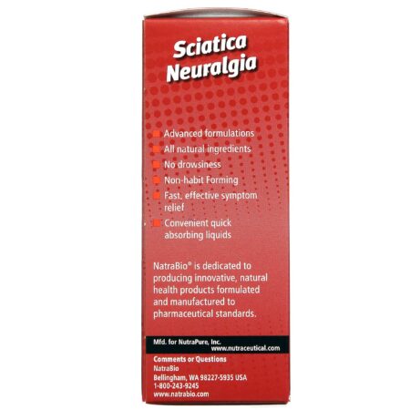 Natra-Bio, Ciática Neualgia - Sem Sabor - 1 fl oz (30mL) - Image 4