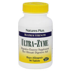Nature's Plus Ultra Zyme 90 Tabletes: Enzimas Digestivas Essenciais para o Bem-Estar Intestinal no Brasil